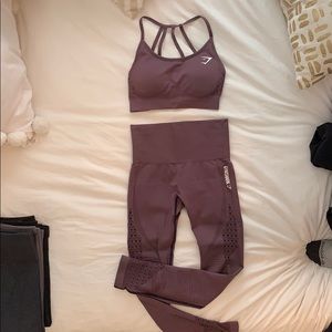 Gymshark leggings and sports bra- size small